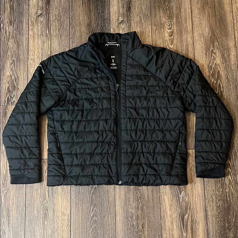 Under Armour On Location Black Quilted Puffer Jacket Ladies XL